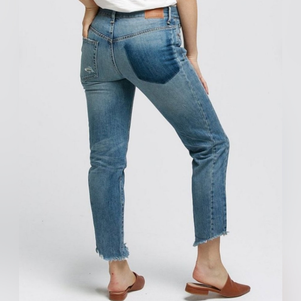 ABLE Distressed Raw Hem The Seam Jeans Size 29